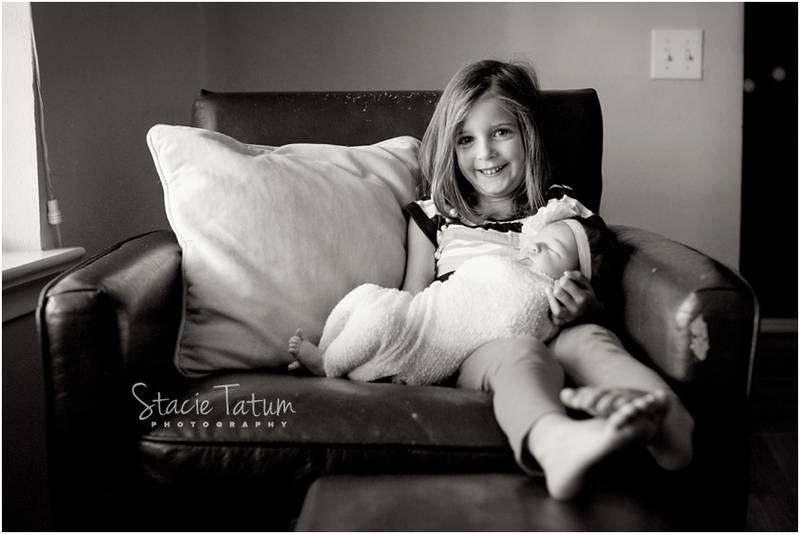 Newborn session with a wonderful big sister | Dallas newborn photographer